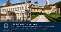 Tirocini per universitari alla Presidenza della Repubblica