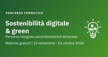 Percorso formativo | Sostenibilità digitale e green