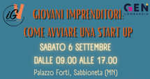 Workshop gratuito | Giovani imprenditori: come avviare una start up, 6 settembre 2025 a Sabbioneta